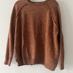 Zenana Outfitters Cozy Tan Crew Neck Sweater